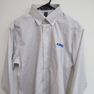 NWOT‎ Kinze Off-White Long Sleeve Button Down Devon & Jones Shirt Large